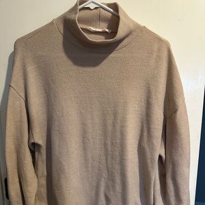 Lush: Tan Turtle Neck Sweater
